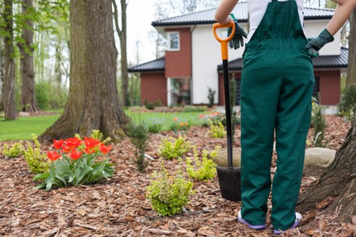 Reusable garden materials and green waste prepared for charity donation